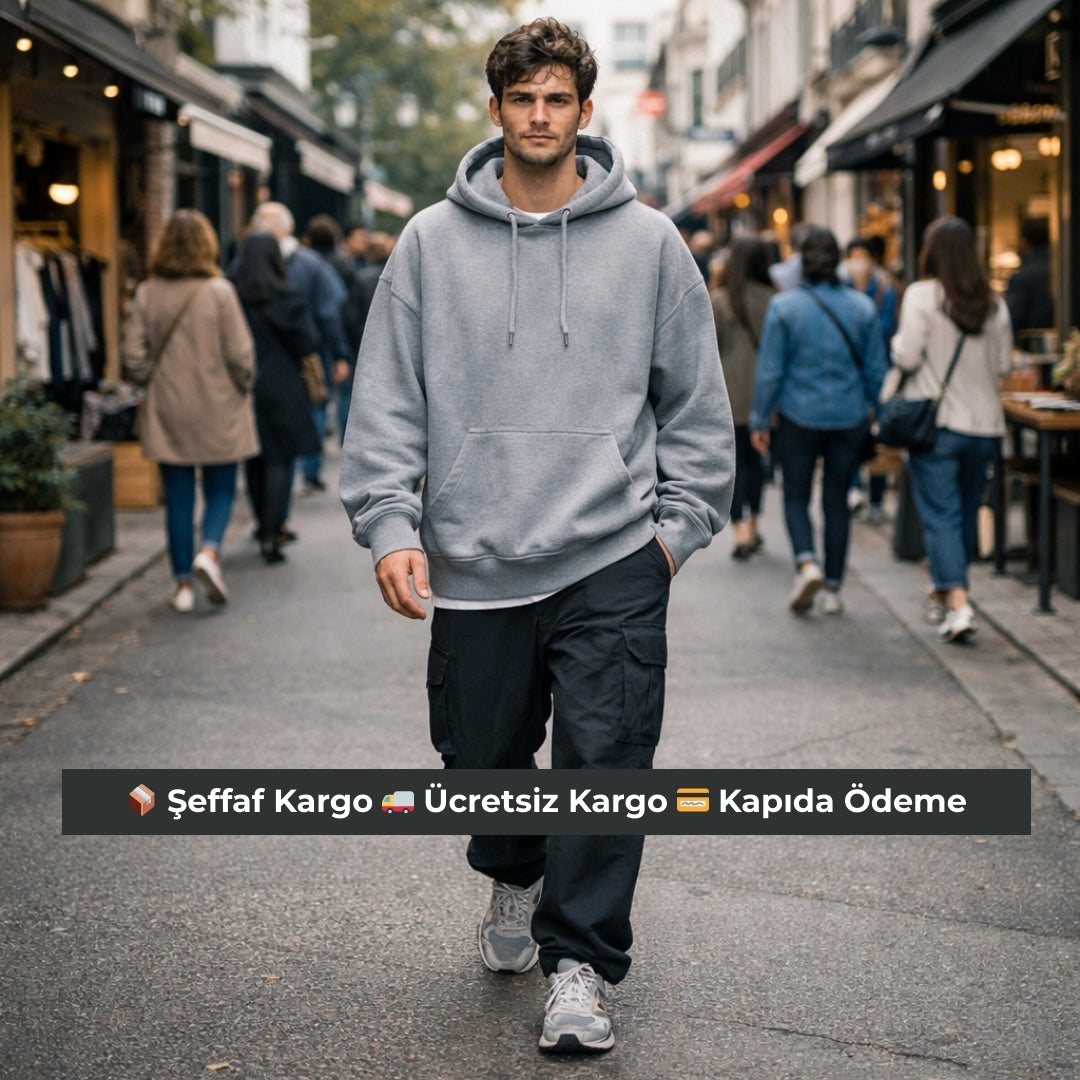 4 Adet Kışlık Kapüşonlu Sweatshirt