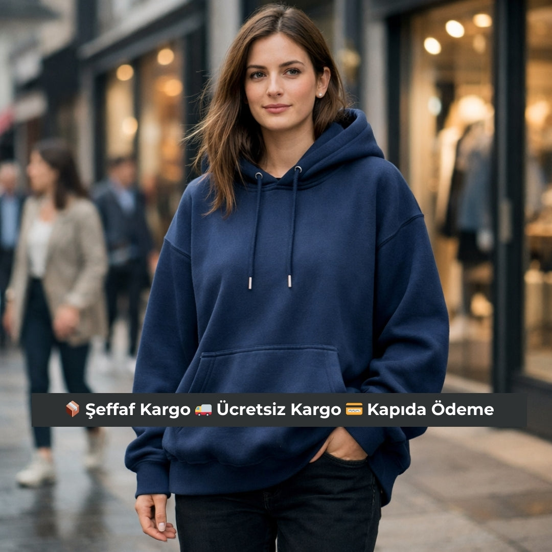 4 Adet Kışlık Kapüşonlu Sweatshirt