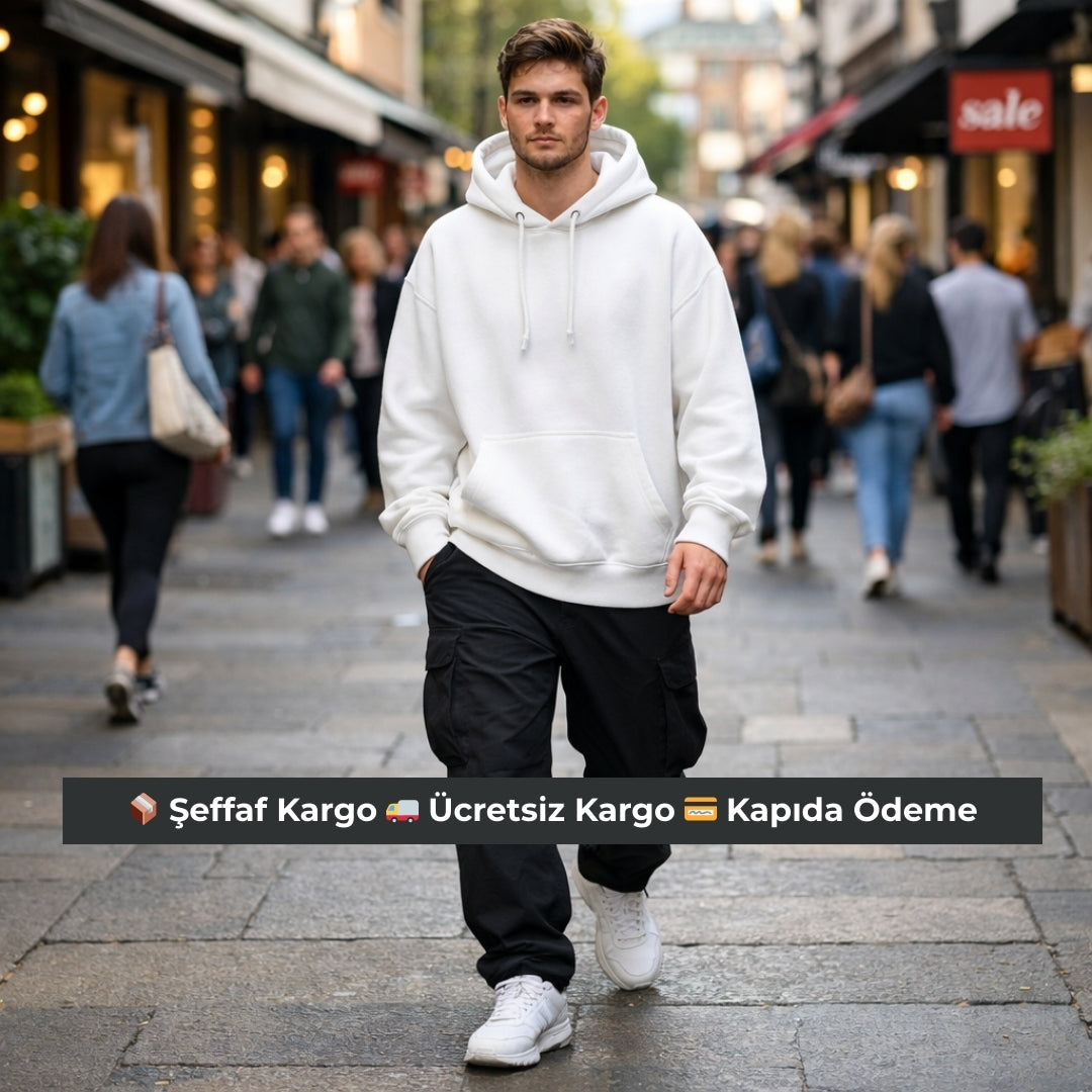 4 Adet Kışlık Kapüşonlu Sweatshirt