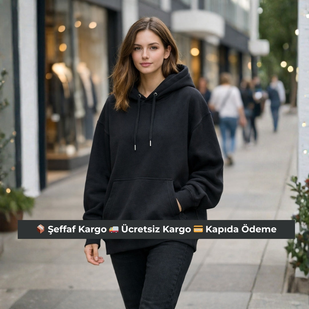 4 Adet Kışlık Kapüşonlu Sweatshirt